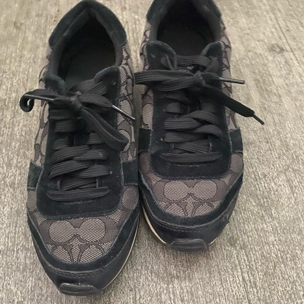 Coach Black Monogram Sneakers